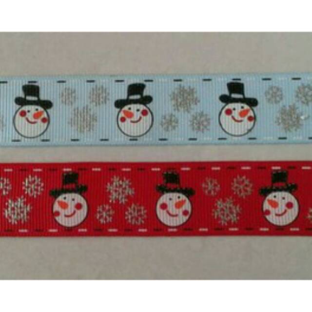 

Pita grosgrain 2,2cm snowman 01