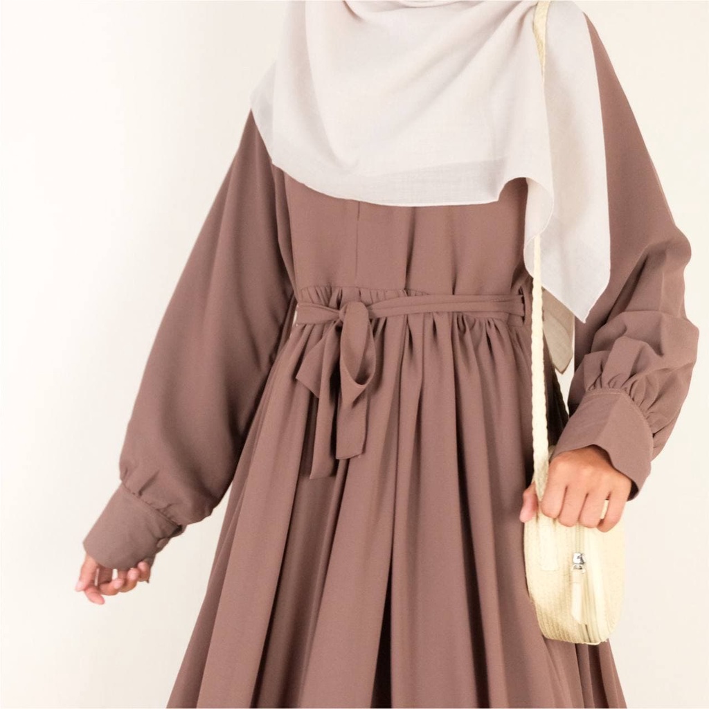 Mininos Cindy Dress Gamis Remaja Syari Ceruty Babydoll