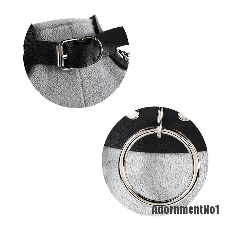 (Adornmentno1) Kalung Choker Adjustable Flexible Bahan Kulit Pu Gaya Gothic Punk Untuk Wanita