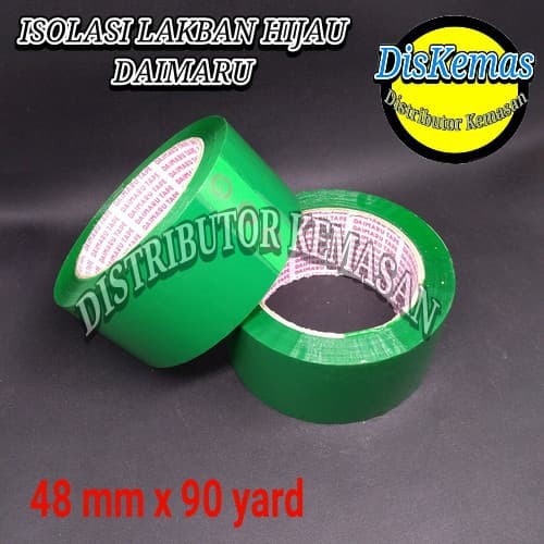 

ISOLASI LAKBAN OPP HIJAU BESAR DAIMARU 48 MM 90 YARD