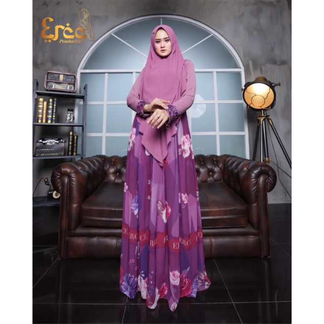 GAMIS SET FLORETA SYARI ORI ERCE