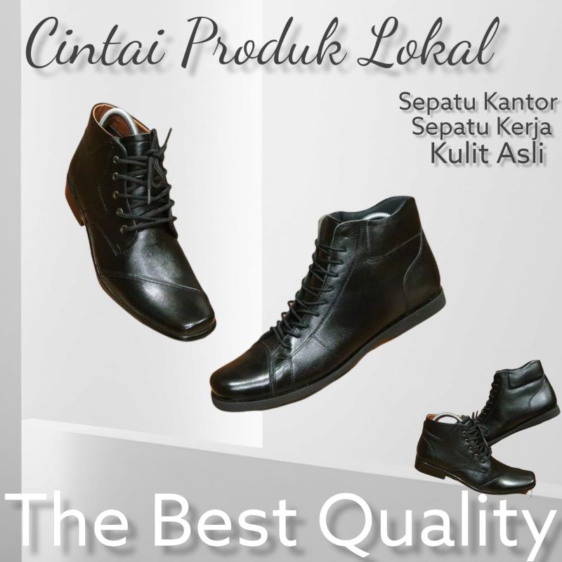Sepatu Pantovel Kulit Boots Bally Tali