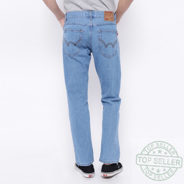 (Celana Murah) Edwin Celana Jeans Reguler Fit Pria Panjang Light Blue Vegas 01 - Biru Muda, 28 |DXT