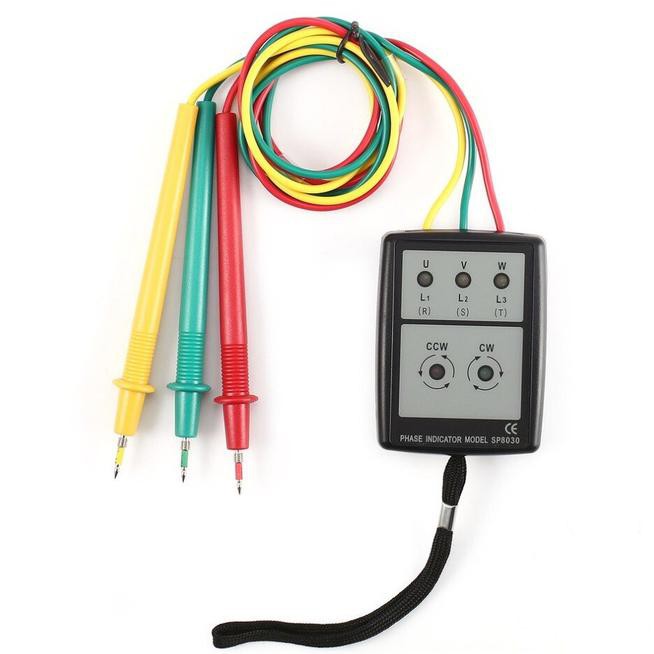 Digital 3 Three Phase Indicator Rotation Sequence Meter Tester SP8030