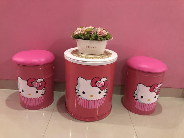 Kursi Tong Hello Kitty/doraemon