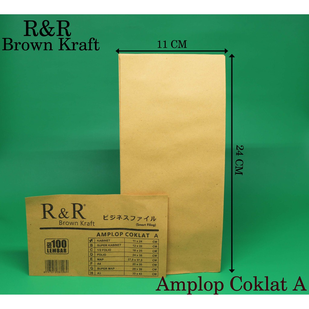 

Amplop Coklat Kabinet isi 100 Lembar