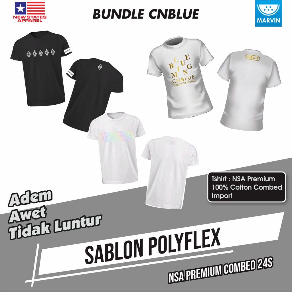 Kaos Custom Bundle Lea CNBlue Blueming pod print on demand satuan new states apparel