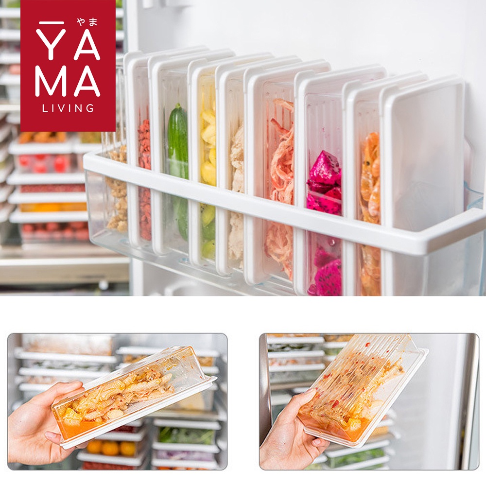 YAMA SHOKU Food Storage Fridge Organizer Kotak Penyimpanan Makanan Kulkas 450 650 1000 ml