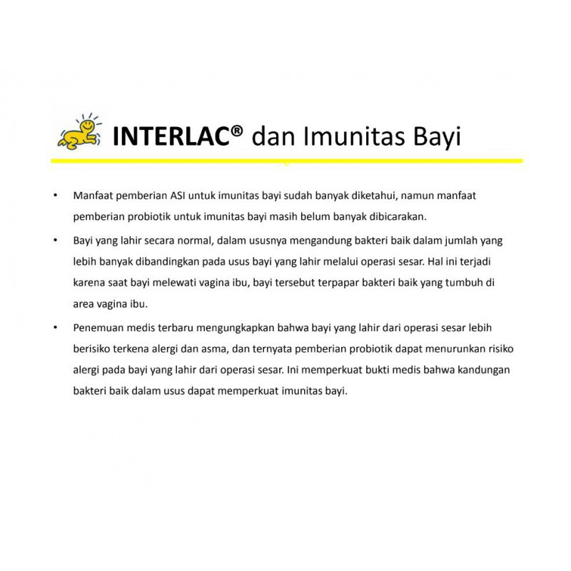 Interlac Probiotic Drops Suplemen Makanan - 5ml