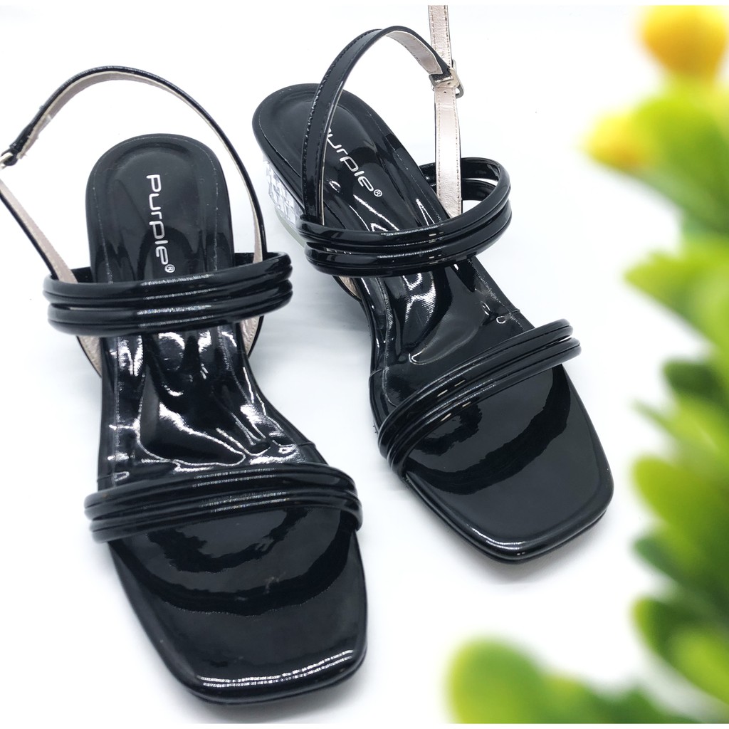 Sendal Heels Kaca Liliana Series Merk Purple Heels 3 cm