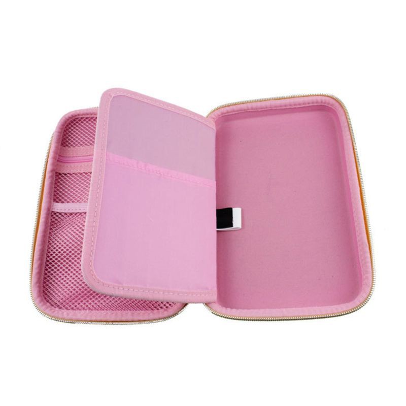 

Ongkir Gratis ya Lovely Pen Box Girls School Mirror Pencil Case Stationery Bag Ribbon Sequin