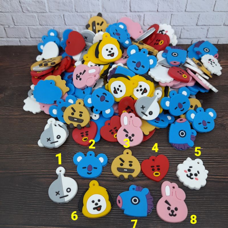 BANDUL BTS/BT21 BANDUL FLAT UNTUK GANTUNGAN KUNCI / KEYCHAIN MINIMAL ORDER 10.000 TIDAK TERMASUK ONGKIR