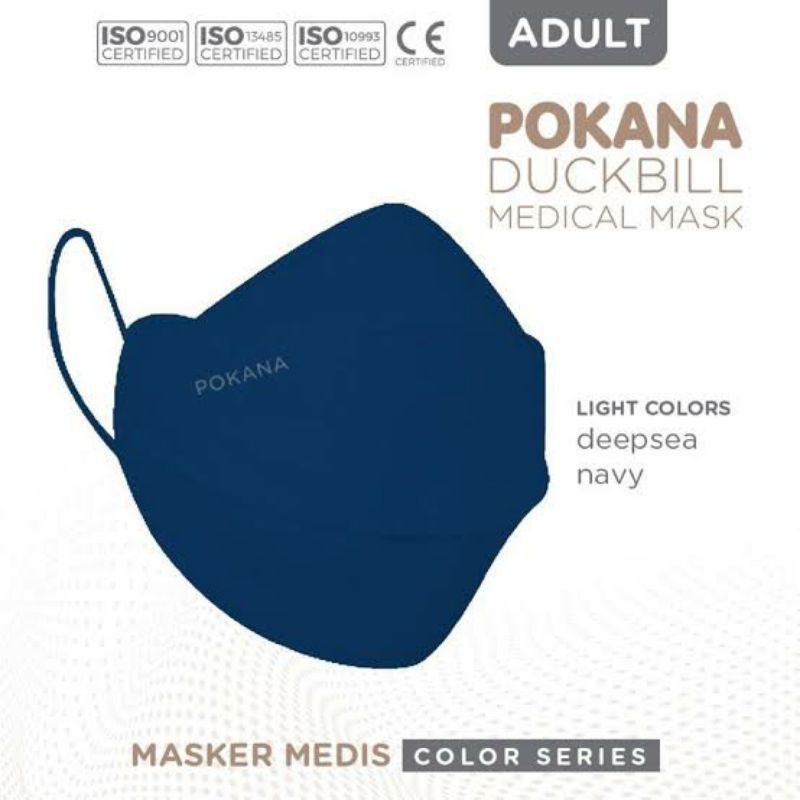 Pokana masker duckbill 3 ply dewasa per 1 pcs