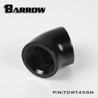 BARROW TDWT45SN 45° Adapter F-F G1/4 Fitting - Black