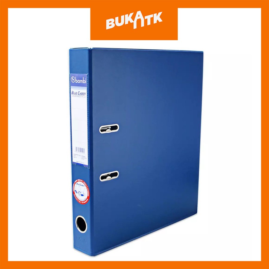 

ODNER / ORDNER BAMBI PLASTIK LEVER ARCH FILE 1014 FOLIO/ HITAM / BIRU