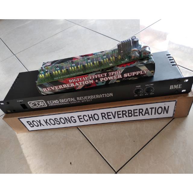 KIT ECHO REVERBERATION 2 POT PLUS BOX ECHO REVERBERATION 2 POTENSIO