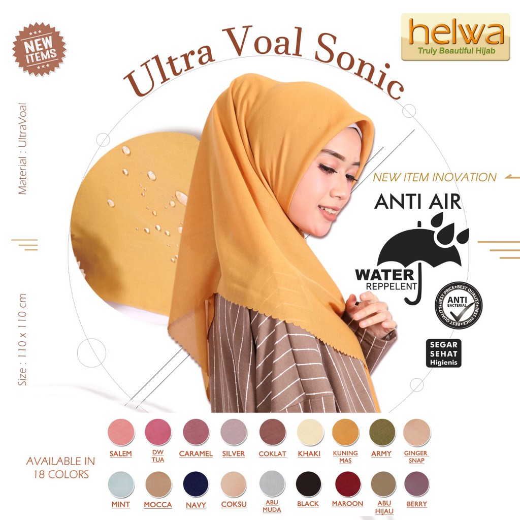 jilbab ULTRA VOAL SONIC HELWA (Laser Cut) | Shopee Indonesia