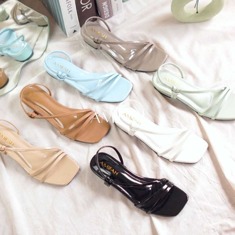 AMIFAH SANDAL HEELS 3CM (EVELYN SERIES)