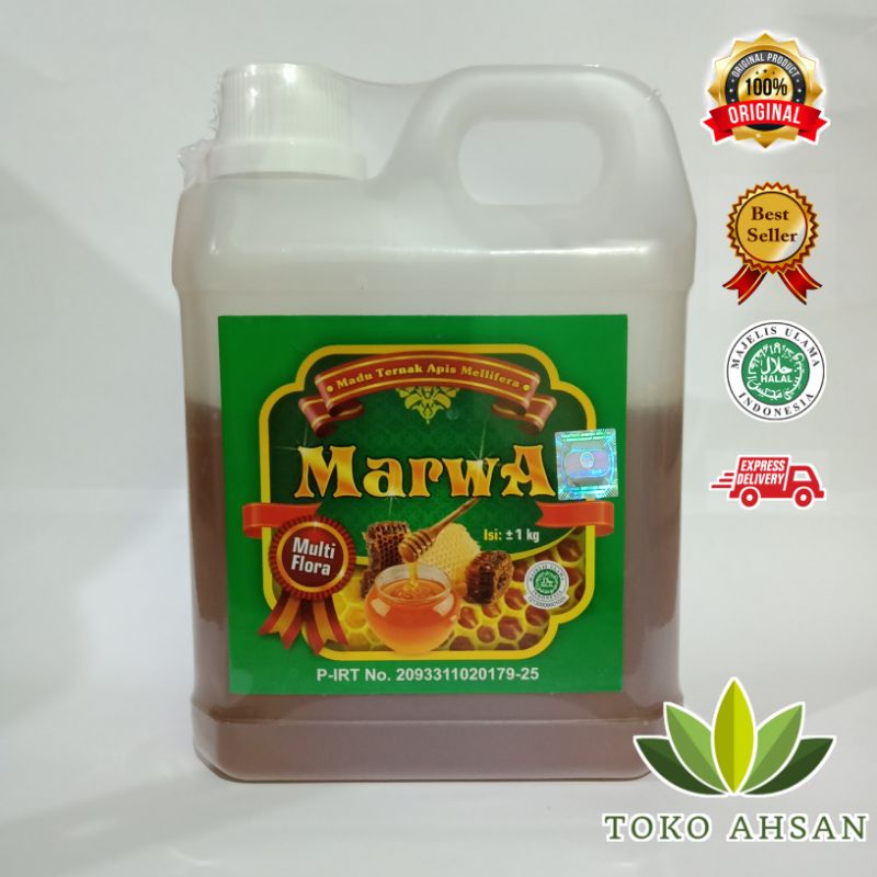 

Madu Marwa Multiflora Al-Ghuroba 1kg l Madu Murni Multiflora l Madu BPOM l Original