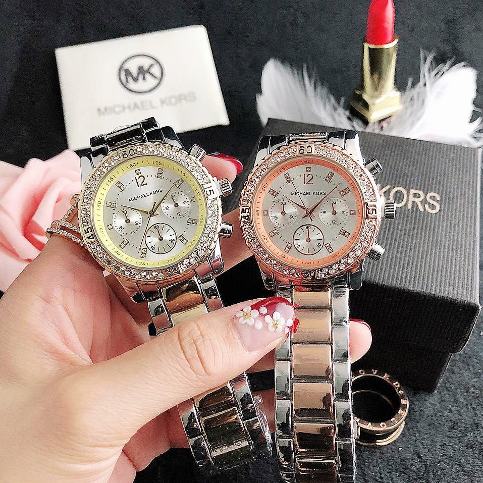 MK Jam Tangan Tali Baja Tahan Karat Wanita Women Watch Stainless Steel Ladies Women Watches • BNU.29