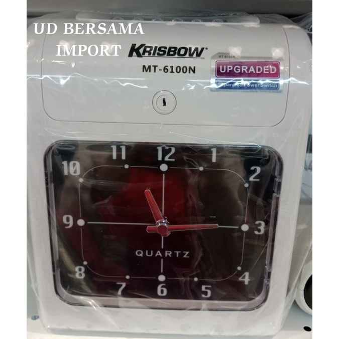 KRISBOW Mesin Absensi Elektronik/Absen Kantor/Time Recorder Tr-6100