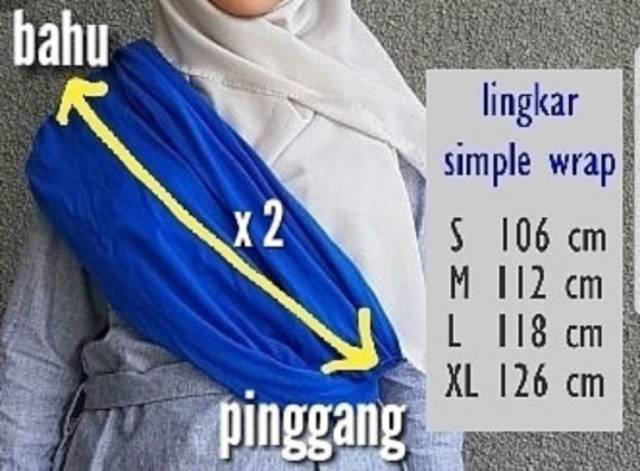 Hanaroo Simple Wrap Gendongan Bayi Geos Multifungsi