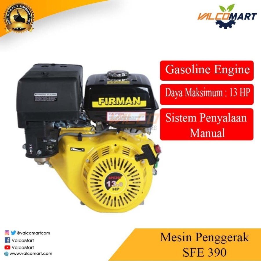 Firman SFE 390 Standard 13 HP Mesin Penggerak (Bensin)