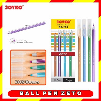 

Ball Pen Pulpen Bolpoin Joyko ZETO BP-273 1 Box isi 12 pcs