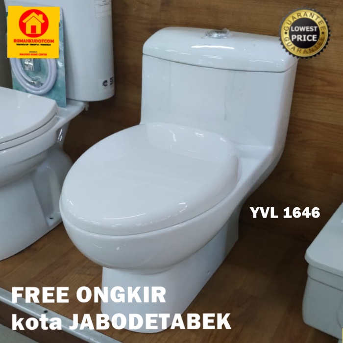 KLOSET DUDUK ONE PIECE - KLOSET DUDUK MONOBLOK - KLOSET DUDUK - KLOSET TOILET - V 1646 - VOLK