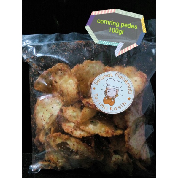 

KERIPIK COMRING PEDAS 100gr