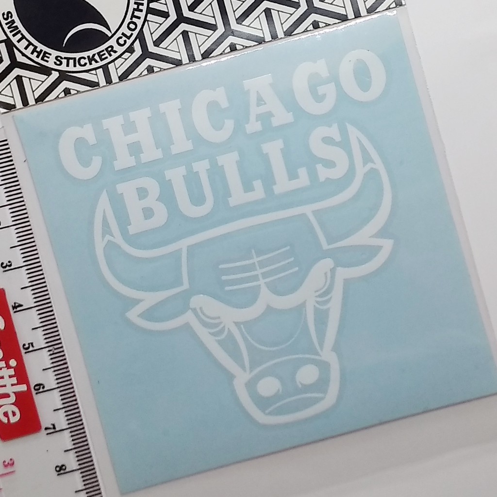 Stiker Chicago Bulls Logo Basket Cutting Sticker untuk aksesoris Mobil Motor