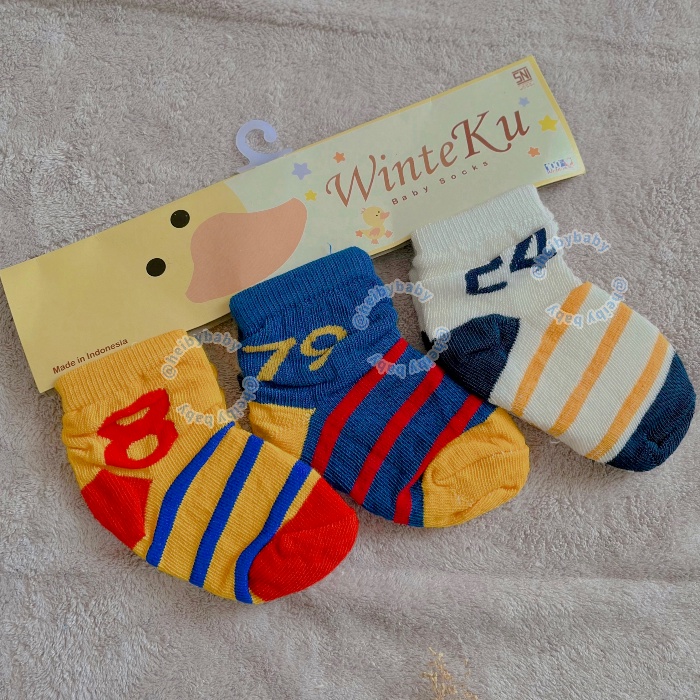 Winteku Baby Socks / Kaos Kaki Bayi / Kaos Kaki 3in1 / Kado Bayi / Kado Lahiran