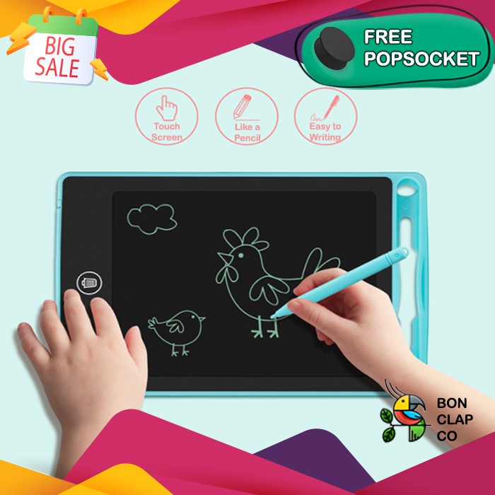 

Tablet Menggambar Anak Drawing Digital LCD Papan Tulis Belajar KR-005