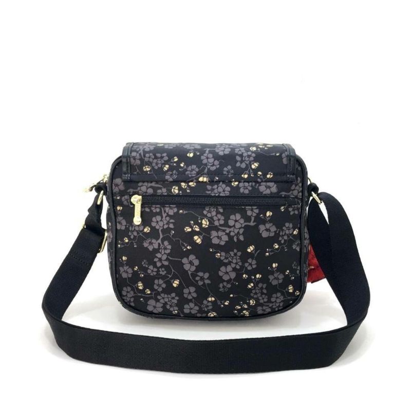 Tas selempang wanita kipling nuria gold floral small crossbody