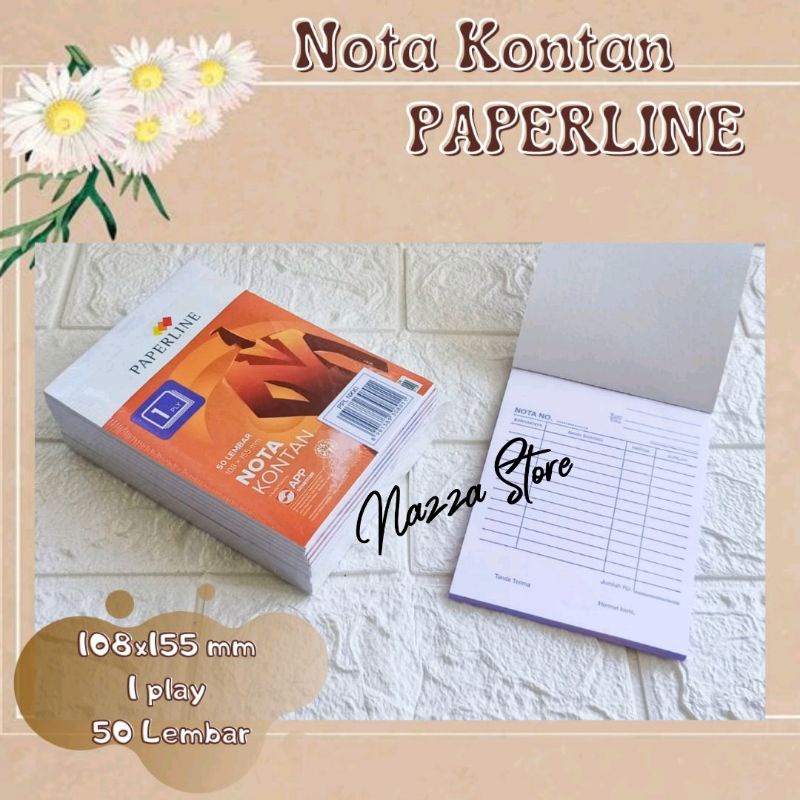 

PAPERLINE Nota 1 Ply isi 10 buku