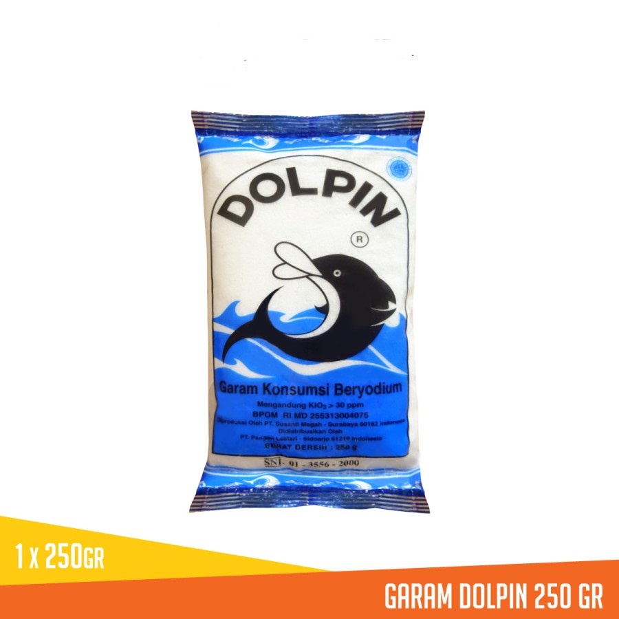 GARAM YODIUM DOLPIN 250GR POUCH IODINE SALT