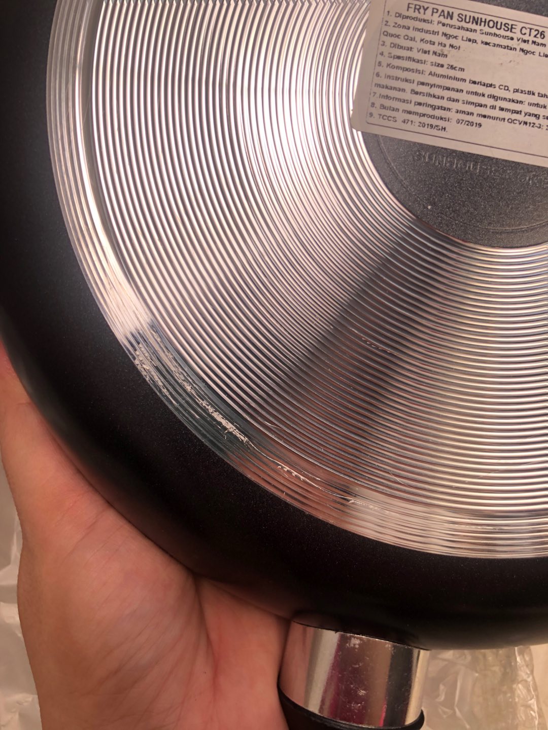 Fry Pan Nonstick 26cm 2.4mm Ct-26 Sunhouse