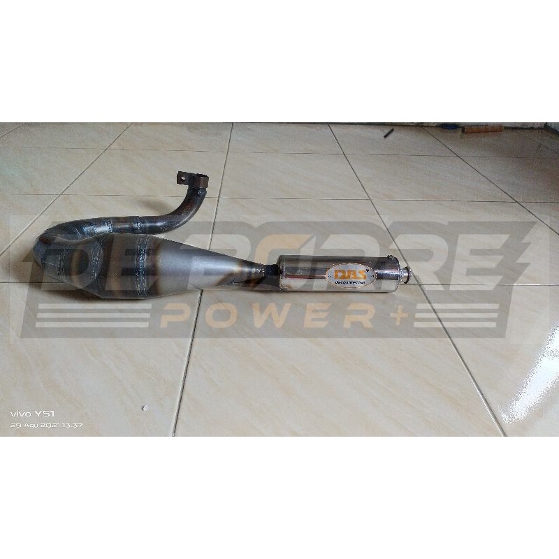 knalpot racing Vespa DBs buang kiri