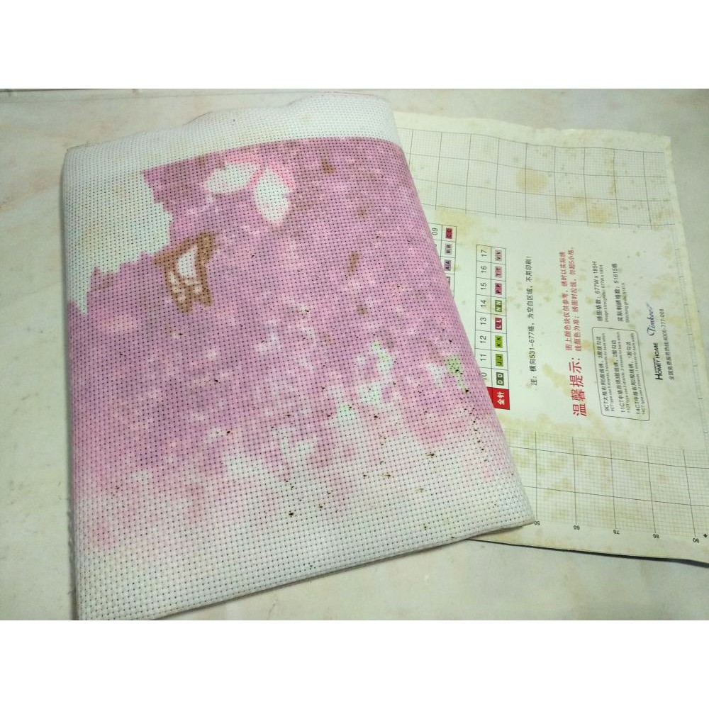 DISKON Paket Sulam Kristik TIMKEE 90769 Pemandangan Bunga Lavender