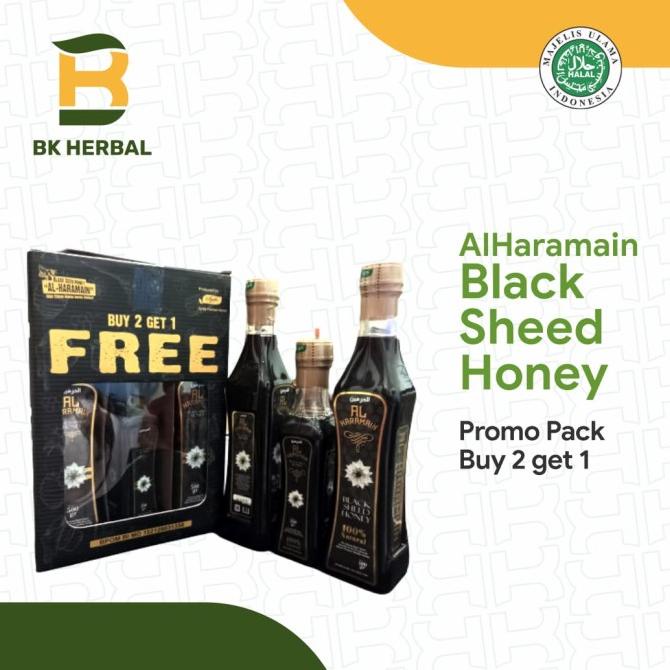 

Alharamain Black seed Honey Beli 1kg Free 250 gr