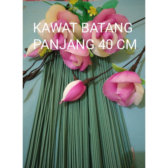 Kawat bunga kawat flower tangkai bunga bahan bunga kain stoking tebal murah setoking nylon flower.