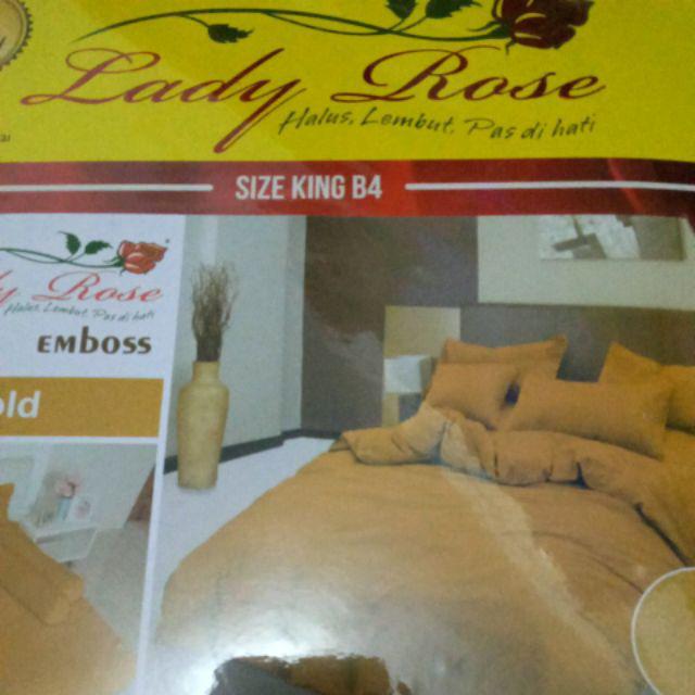 Lady Rose Sprei 4 Bantal 180x200 Vania Maurin Monstera Lydia Lolita Walter- Ladyrose 180 King Sp B4