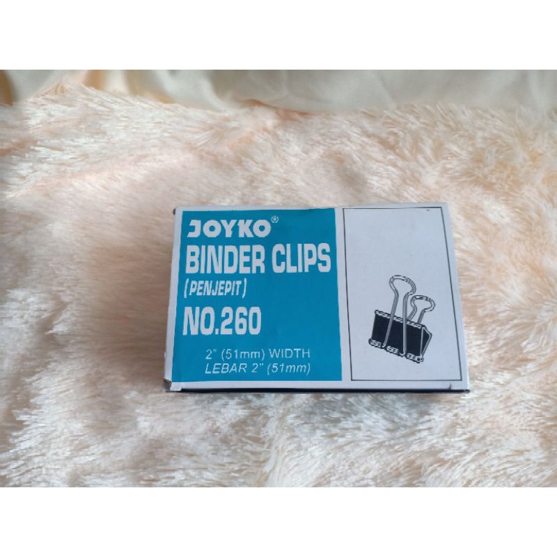

JOYKO BINDER CLIPS (PENJEPIT) NO.260