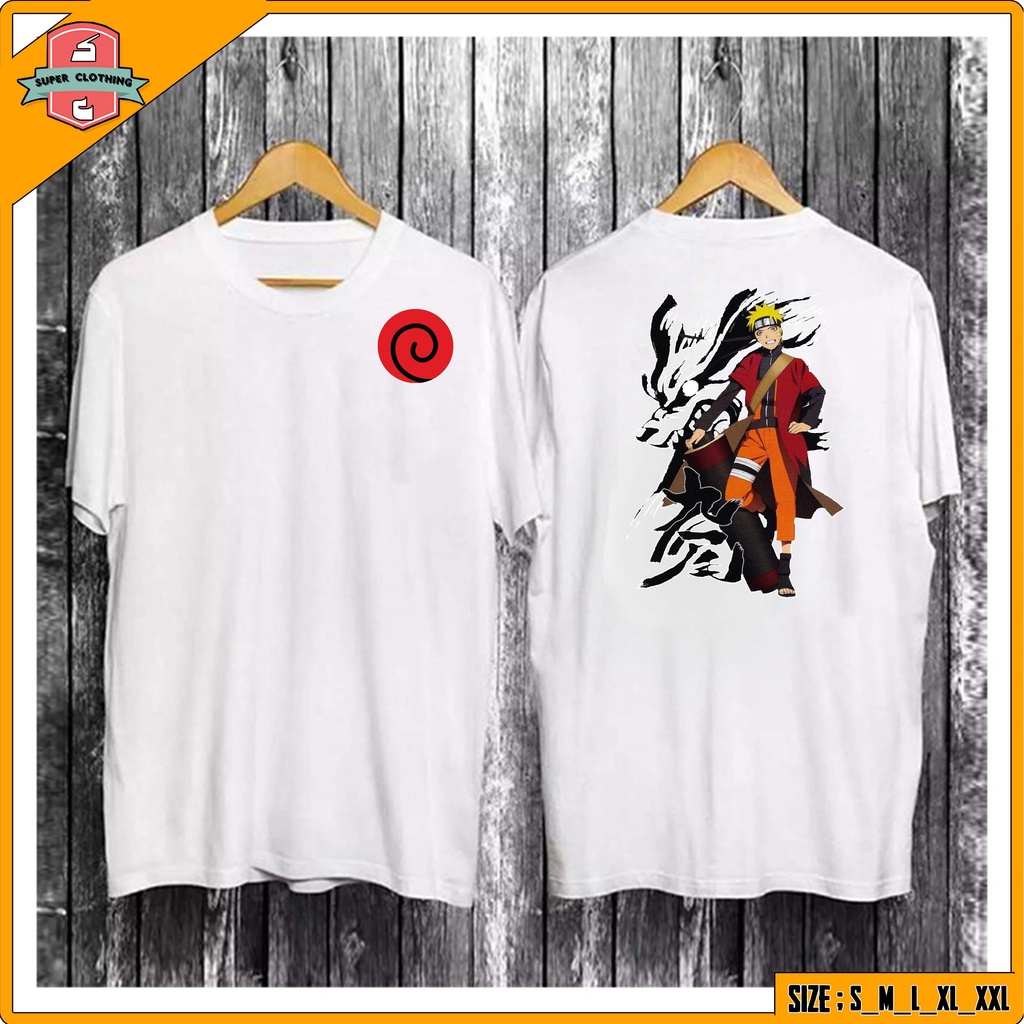 KAOS NARUTO KURAMA CLAN UZUMAKI - BAJU ANIME BORUTO NEXT GENERATION - KAOS UZUMAKI NARUTO - KAOS DIS