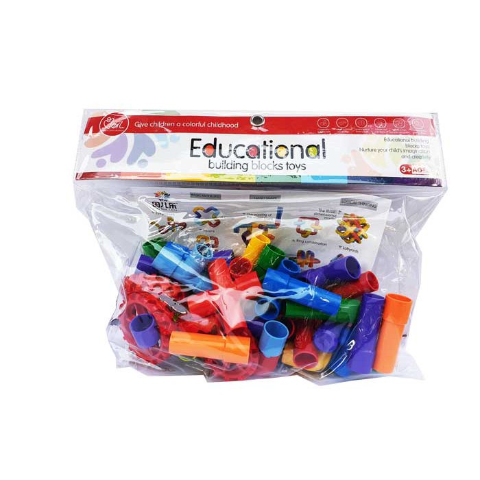 EDUCATIONAL BUILDING BLOCK - Pipe Blocks Building Toys