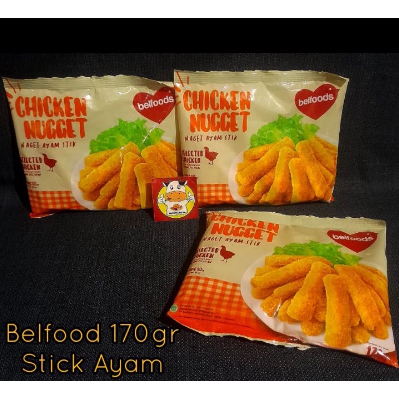 

BELFOODS CHICKEN NUGGET STICK 170GR - BELFOODS NUGGET AYAM 170GR - FROZEN FOOD - BRONTZ JOGJA