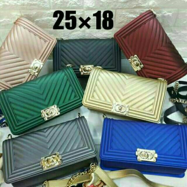 Tas jelly chevron salur