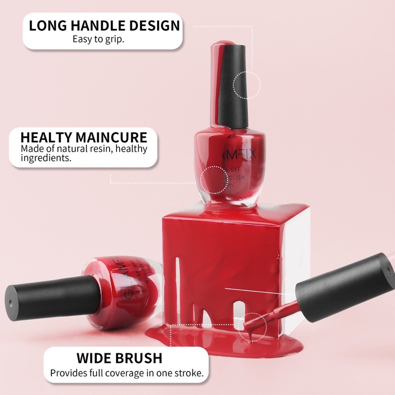 GLAMFIX Earth Peel Off Nail Polish Kutek Cat Kuku | GLAM FIX Alat Kecantikan Makeup by YOU ( YOU MAKEUPS OFFICIAL STORE )