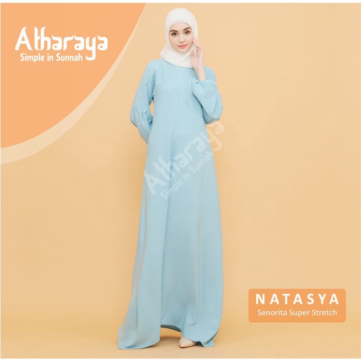 Gamis Terbaru Abaya Maxi Dress NATASYA Basic Dress Premium By Atharaya