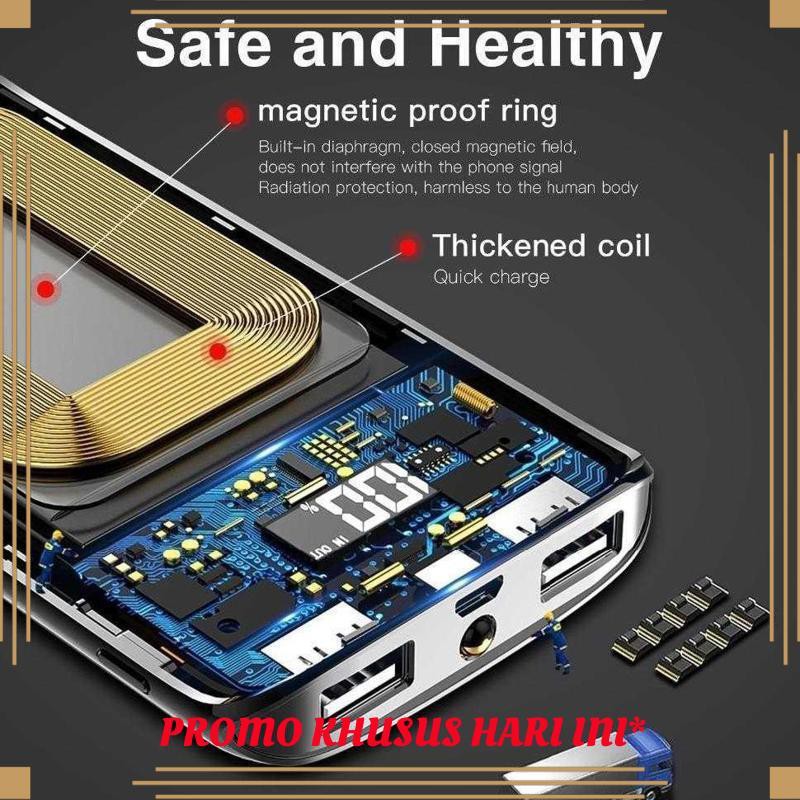 Besiter Power Bank Qi Wireless Fast Charging 2 Port 30000Mah-H-Y01A Limited Edition